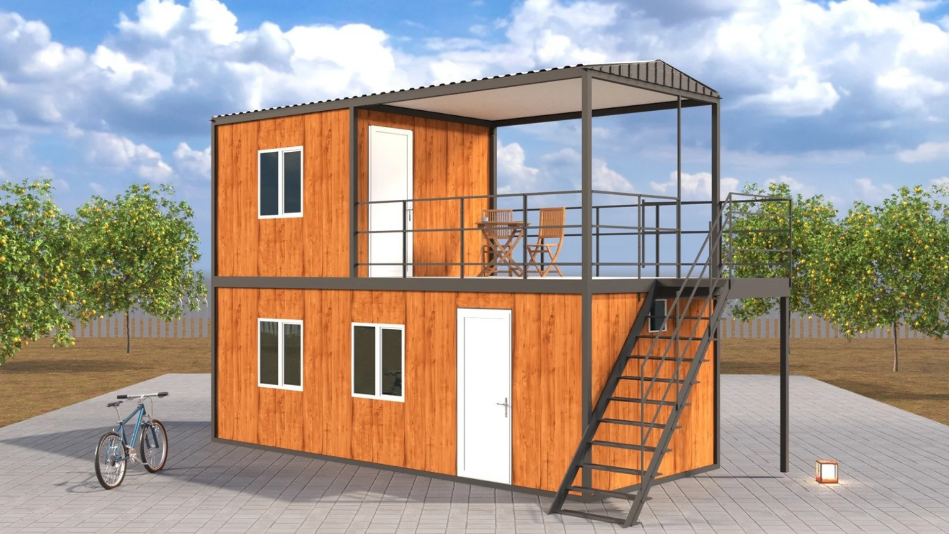 33 m2 2 Katlı Balkonlu
