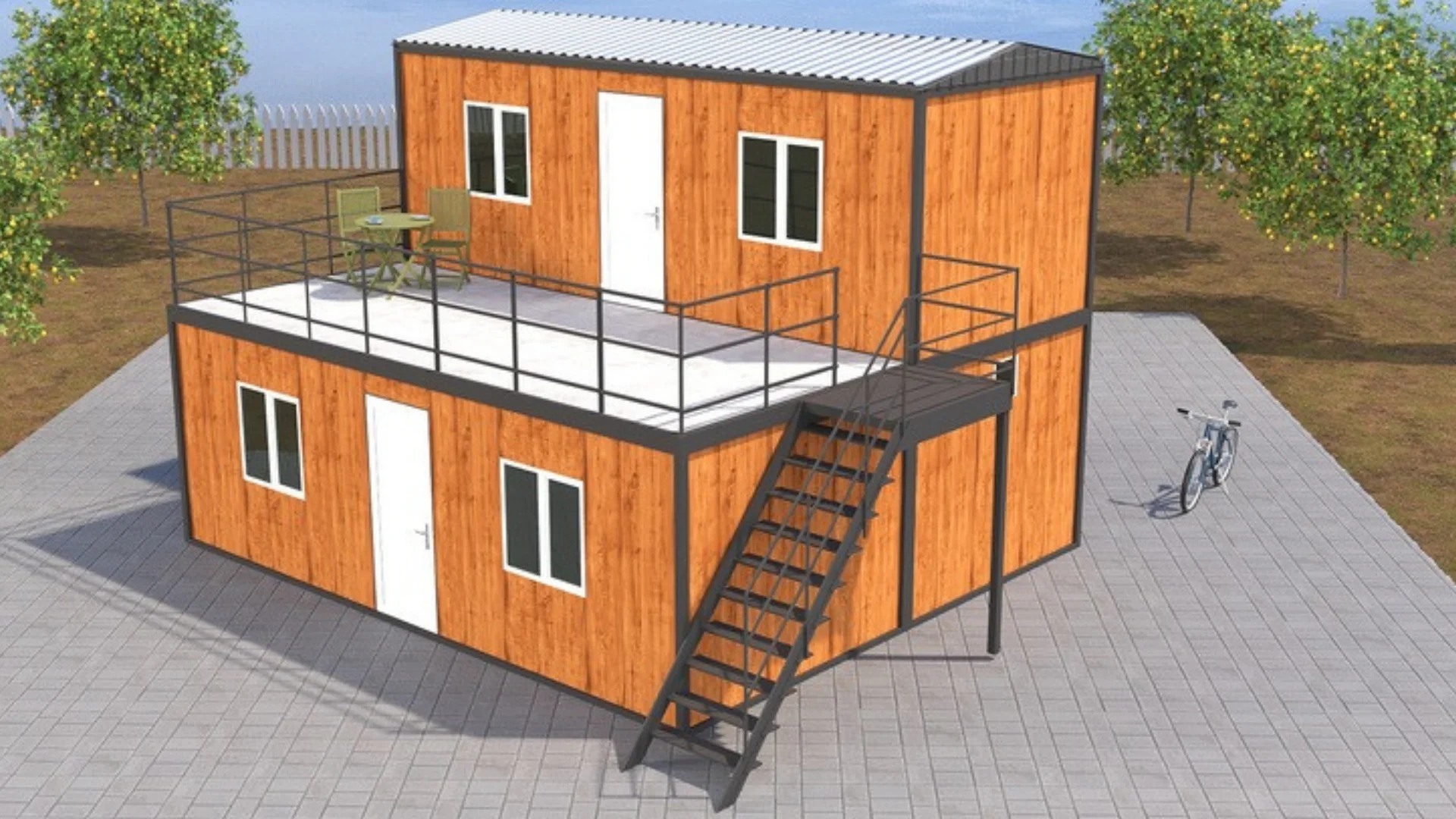 63 m2 2 Katlı Teraslı
