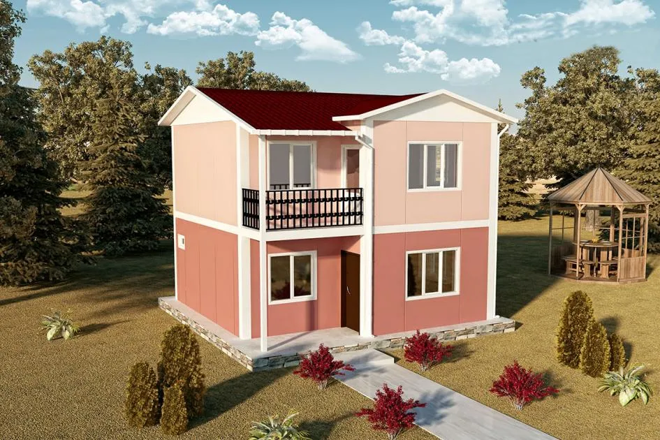 İki Katlı 80 m2 Dış Görünüm