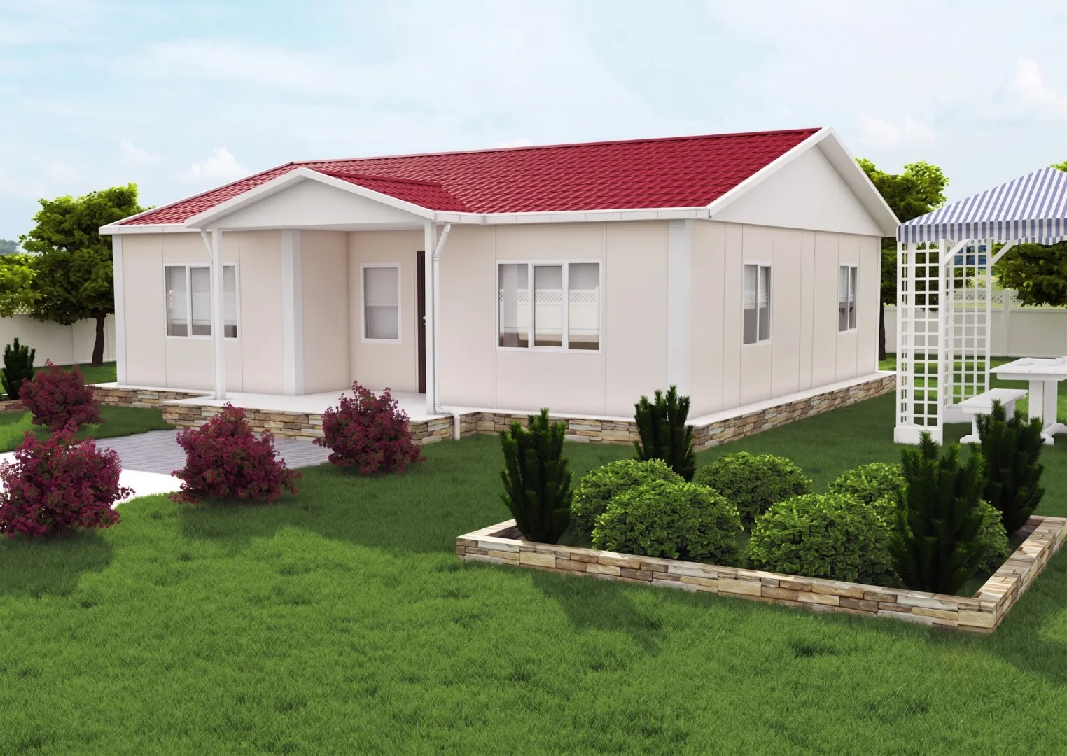 Tek Katlı 95 m2 Dış Görünüm